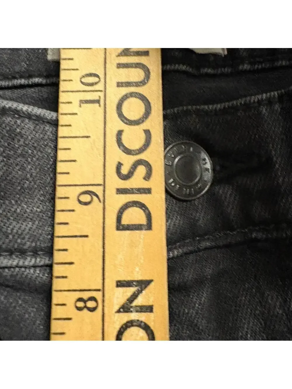 Everlane Jeans Mens 32 Ankle Black Denim Mid Rise Stretch Slim Straight